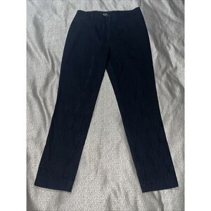 A.P.C. Rue Madam Paris Navy Blue Texture Style‎ Trouser Pants Womens Fr Size 38